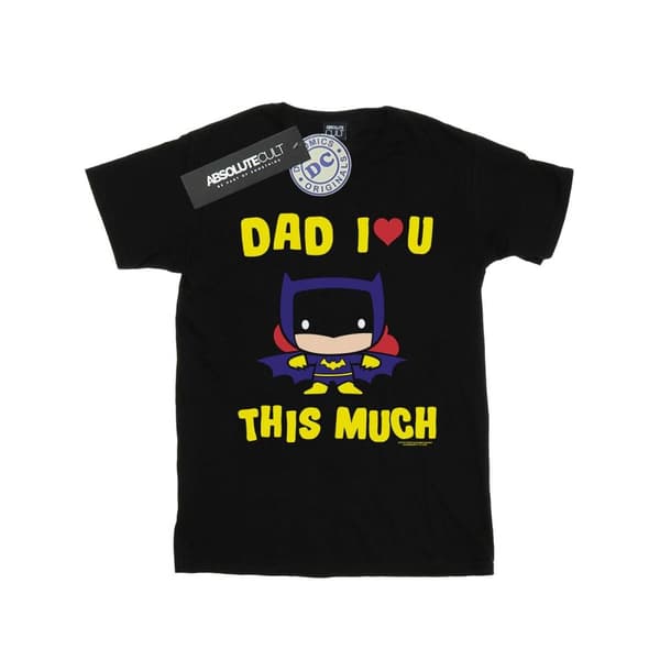 DC Comics Flickor Batman Dad I Love You This Much T-shirt i bomull