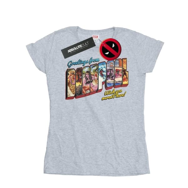 Marvel Dam/Tjej - Deadpools hälsningar - T-shirt i bomull