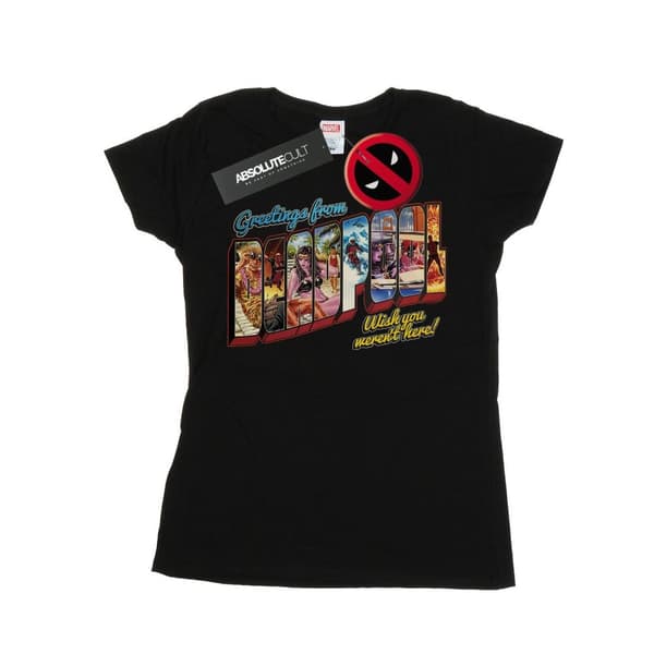 Marvel Dam/Tjej - Deadpools hälsningar - T-shirt i bomull