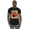 Miniatyrbilde 2 av 3: Disney Mens Big Hero 6 Baymax Flying Baymax Newspaper T-Shirt
