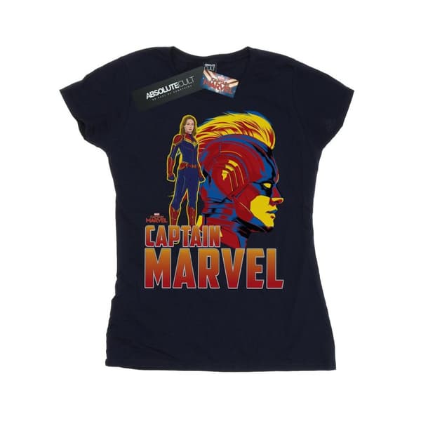 Marvel Womens/Ladies Captain Marvel Character Cotton T-Shirt