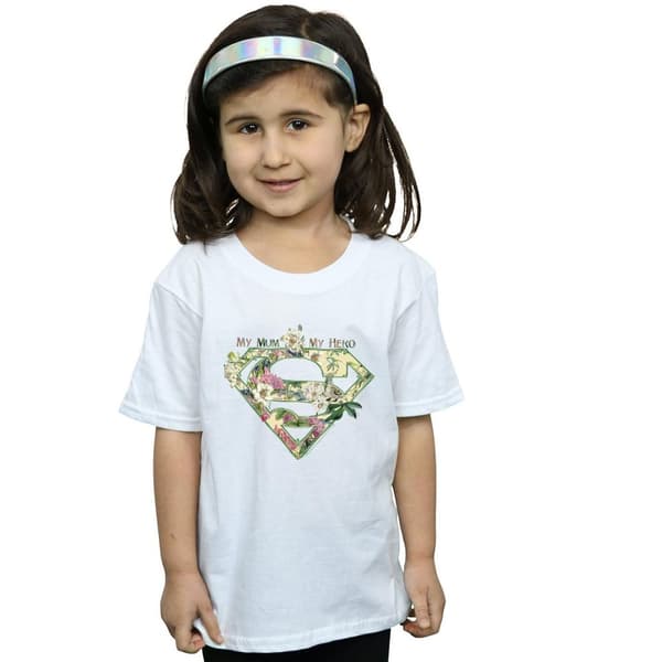 DC Comics Girls Supergirl My Mum My Hero Cotton T-Shirt