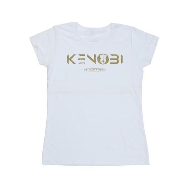 Star Wars Womens/Ladies Obi-Wan Kenobi Logo Cotton T-Shirt