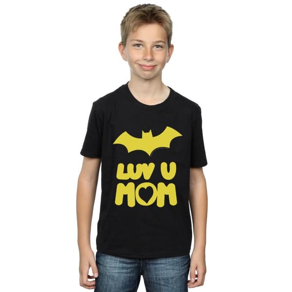 DC Comics Boys Batgirl Luv You Mom T-Shirt
