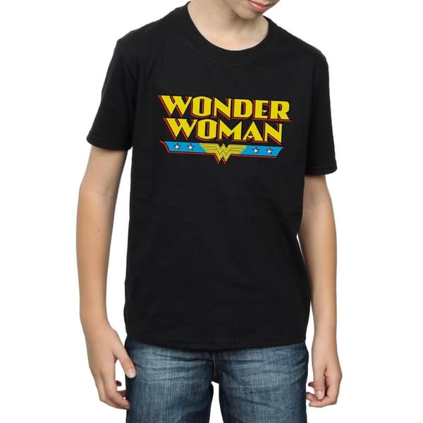 DC Comics Boys Wonder Woman Text Logo T-Shirt