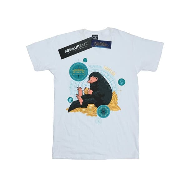 Fantastic Beasts T-shirt i bomull med sittande Niffler för flickor