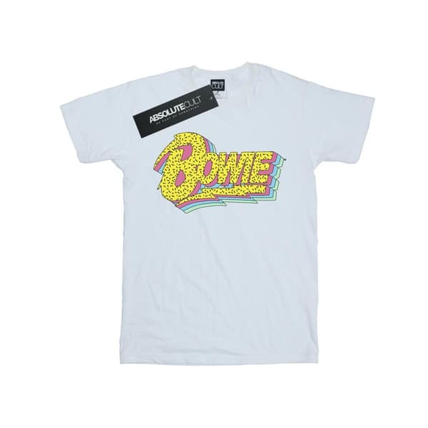 David Bowie Girls Moonlight 90s Logo Cotton T-Shirt