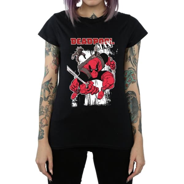 Marvel Dam/Tjej Deadpool Max T-shirt i bomull
