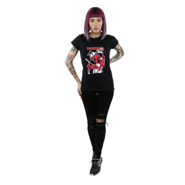 Marvel Dam/Tjej Deadpool Max T-shirt i bomull
