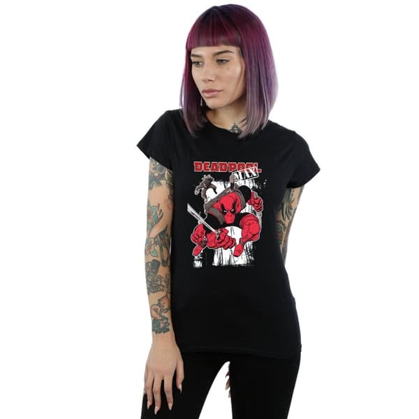 Marvel Dam/Tjej Deadpool Max T-shirt i bomull