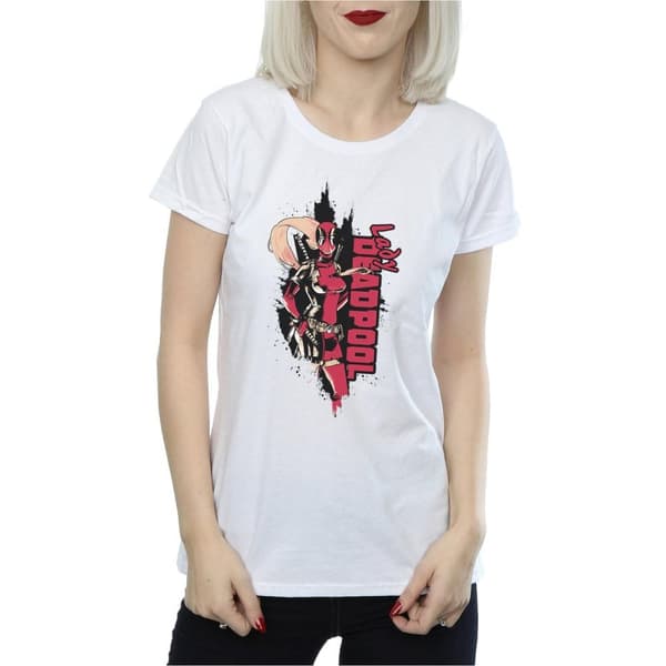 Marvel Dam/Tjej Deadpool Lady Deadpool T-shirt i bomull