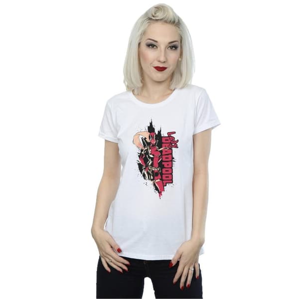 Marvel Dam/Tjej Deadpool Lady Deadpool T-shirt i bomull