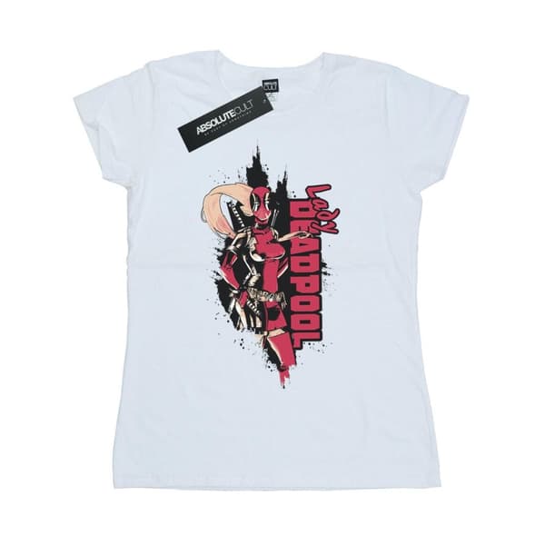 Marvel Dam/Tjej Deadpool Lady Deadpool T-shirt i bomull