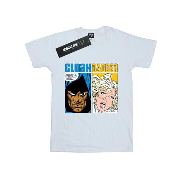 Marvel Womens/Ladies Cloak And Dagger Comic Panels Cotton Boyfriend T-Shirt