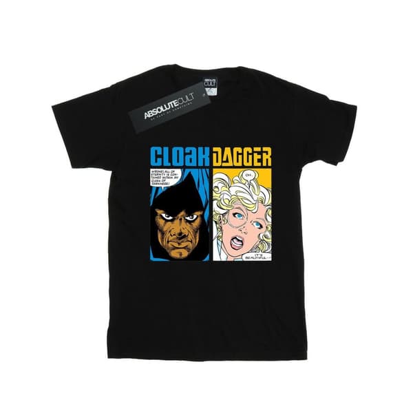 Marvel Womens/Ladies Cloak And Dagger Comic Panels Cotton Boyfriend T-Shirt