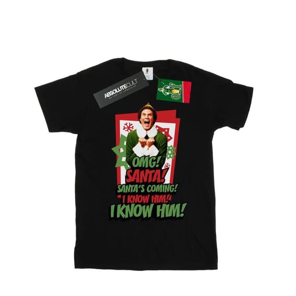 Elf OMG Santa bomulls-T-shirt för flickor