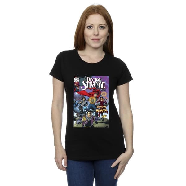 Marvel Womens/Ladies Doctor Strange Comic Circles Cotton T-Shirt