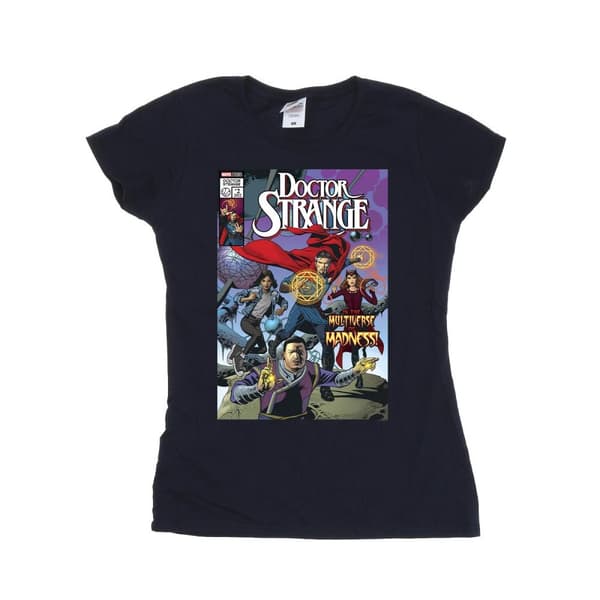 Marvel Womens/Ladies Doctor Strange Comic Circles Cotton T-Shirt