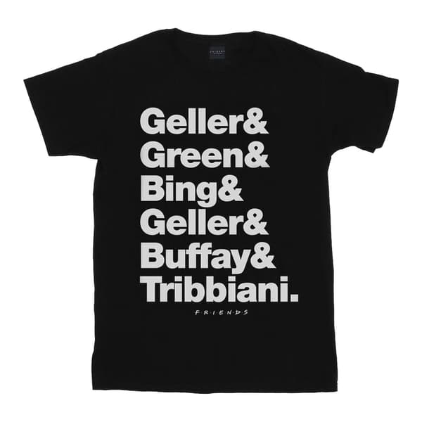 Friends T-shirt med text för efternamn för pojkar