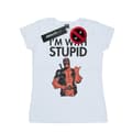 Pikkukuva 1 / 3: Marvel Womens/Ladies Deadpool I´m With Stupid Cotton T-Shirt
