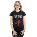 Pikkukuva 2 / 3: Marvel Womens/Ladies Deadpool I´m With Stupid Cotton T-Shirt