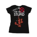 Pikkukuva 1 / 3: Marvel Womens/Ladies Deadpool I´m With Stupid Cotton T-Shirt