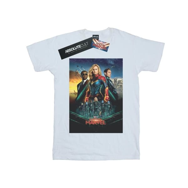Marvel Pojkar Captain Marvel Movie Starforce Poster T-shirt