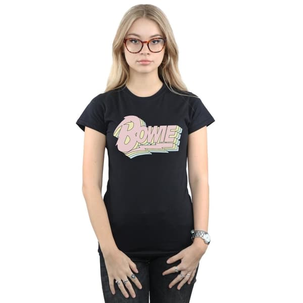 David Bowie Womens/Ladies Pastel Bowie Cotton T-Shirt