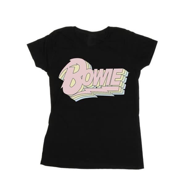 David Bowie Womens/Ladies Pastel Bowie Cotton T-Shirt