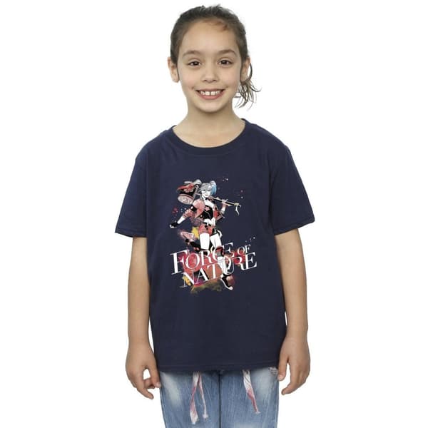 DC Comics Harley Quinn Forces Of Nature T-shirt i bomull för flickor