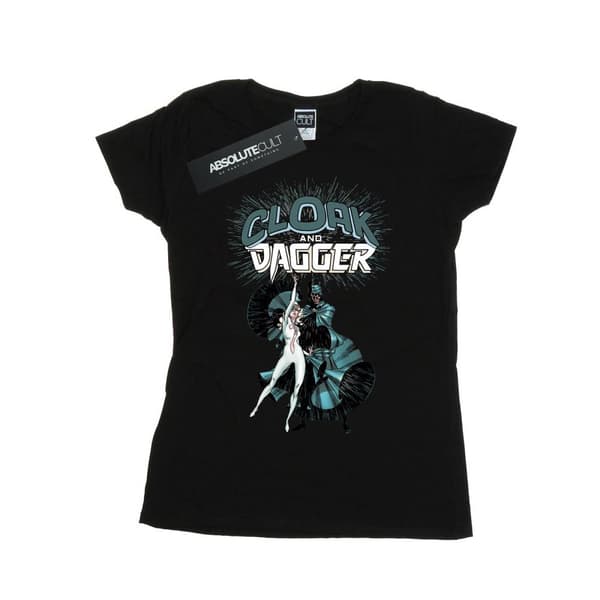 Marvel Womens/Ladies Cloak And Dagger Shadow Dance Cotton T-Shirt
