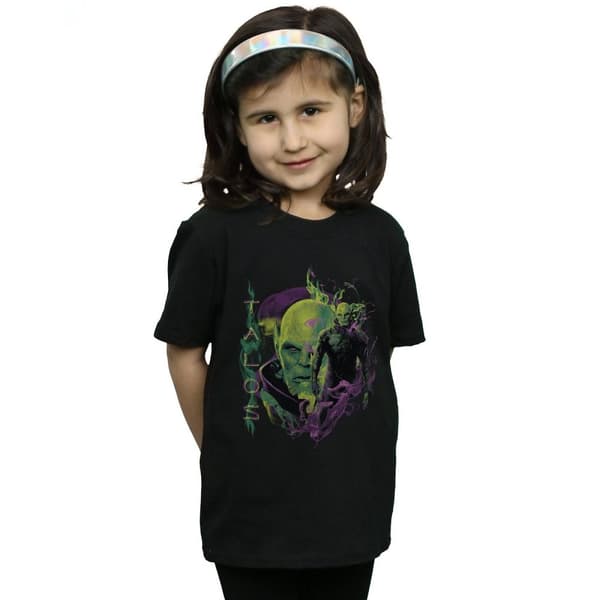 Marvel Captain Marvel Talos Smoke T-shirt i bomull för flickor