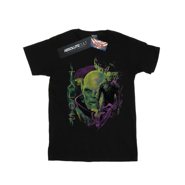 Marvel Captain Marvel Talos Smoke T-shirt i bomull för flickor