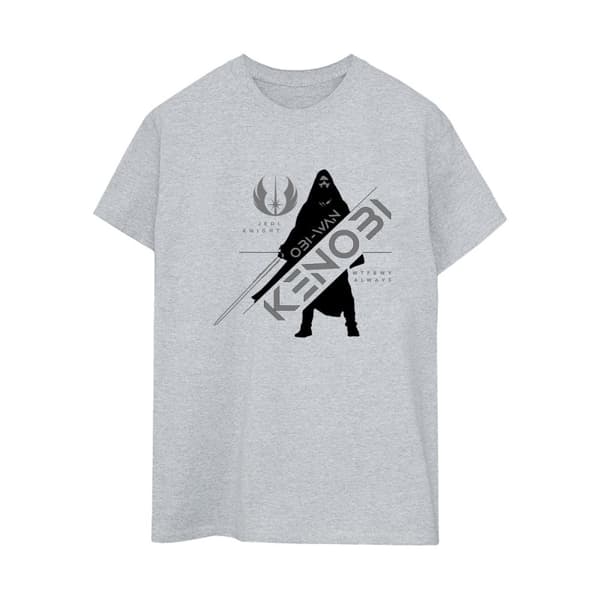 Star Wars Womens/Ladies Obi-Wan Kenobi Jedi Knight Cotton Boyfriend T-Shirt