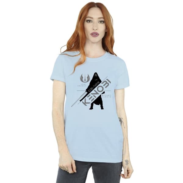 Star Wars Womens/Ladies Obi-Wan Kenobi Jedi Knight Cotton Boyfriend T-Shirt