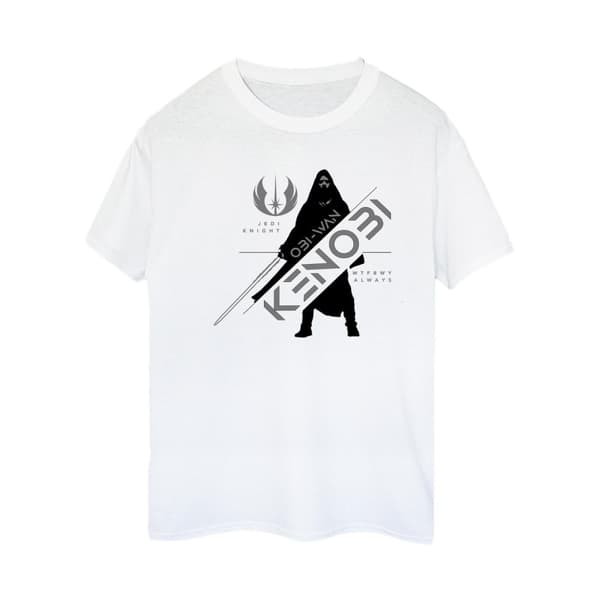 Star Wars Womens/Ladies Obi-Wan Kenobi Jedi Knight Cotton Boyfriend T-Shirt