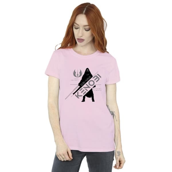 Star Wars Womens/Ladies Obi-Wan Kenobi Jedi Knight Cotton Boyfriend T-Shirt