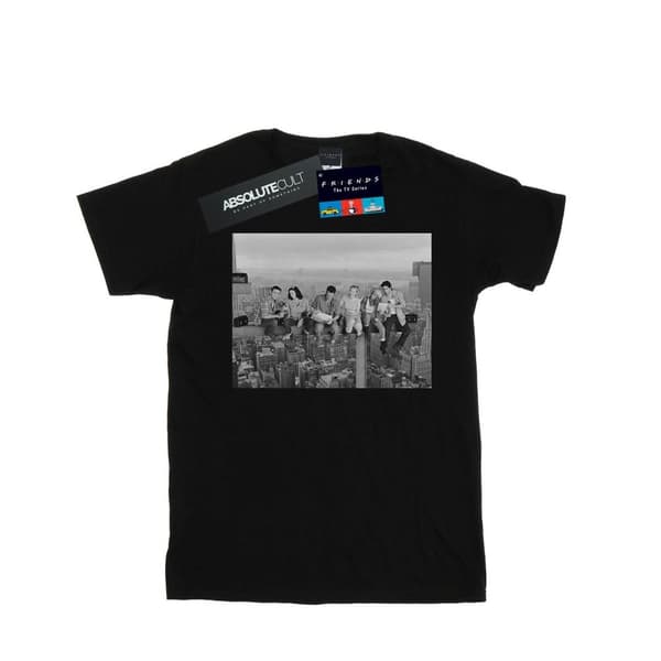 Friends Girls Construction Photo Cotton T-Shirt
