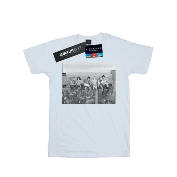 Friends Girls Construction Photo Cotton T-Shirt