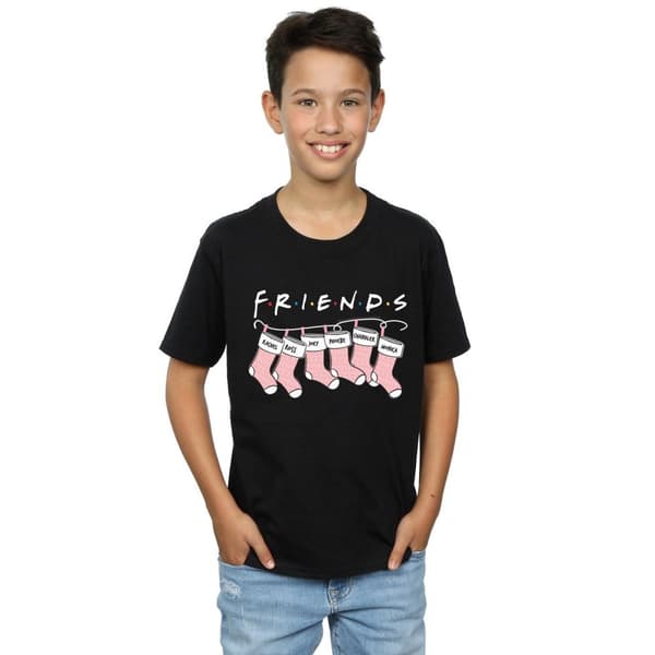 Friends Boys Christmas Stocking Logo T-Shirt