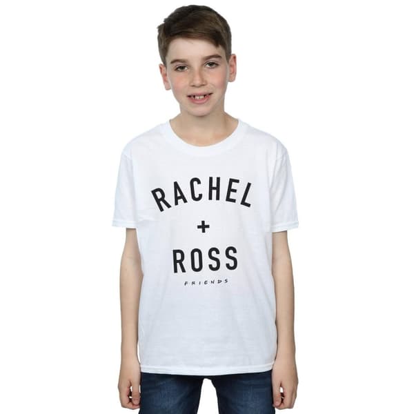 Friends T-shirt med text från Rachel And Ross för pojkar