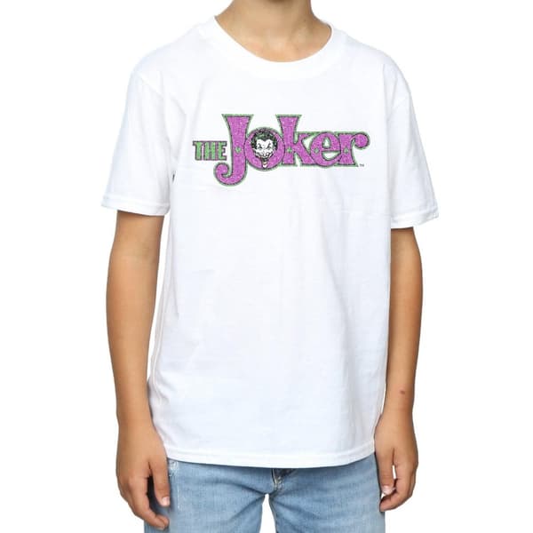 DC Comics Pojkar - The Joker - Crackle T-shirt med logotyp