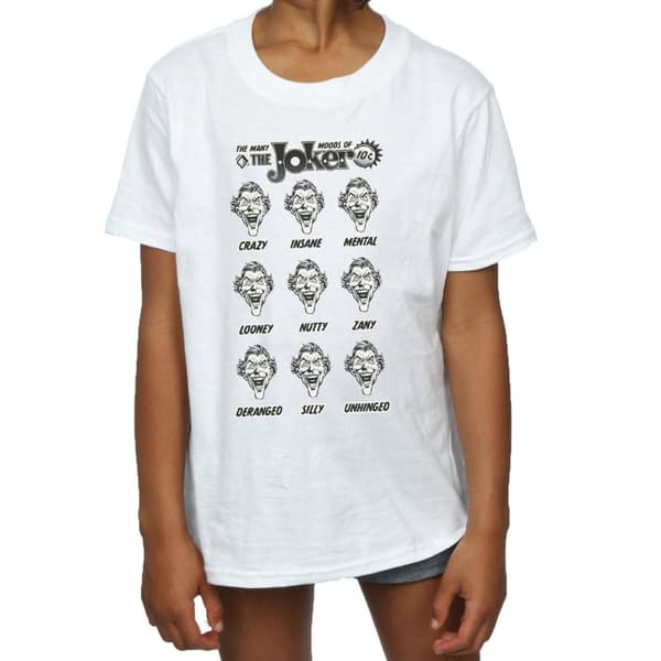 DC Comics Girls The Joker The Many Moods Of The Joker T-shirt i bomull