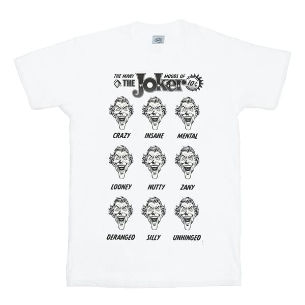 DC Comics Girls The Joker The Many Moods Of The Joker T-shirt i bomull