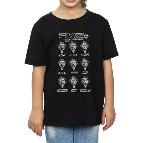 DC Comics Girls The Joker The Many Moods Of The Joker T-shirt i bomull