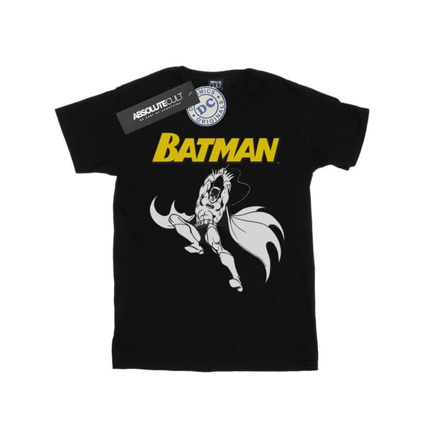 DC Comics Batman Jump T-shirt i bomull för flickor Black 12-13 Years