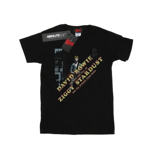 David Bowie Ziggy Diagonal T-shirt för pojkar Black 5-6 Years