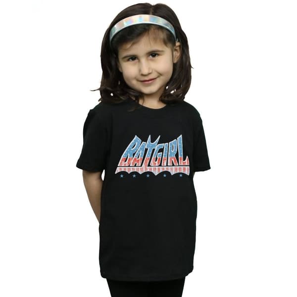 DC Comics T-shirt i bomull med Batgirls amerikanska logotyp