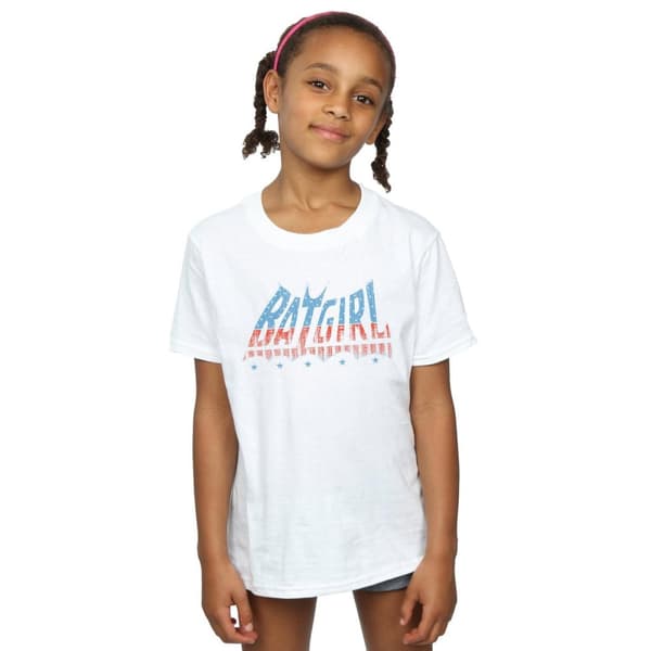DC Comics T-shirt i bomull med Batgirls amerikanska logotyp