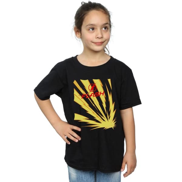 DC Comics The Flash Lightning Bolts bomulls-T-shirt för flickor